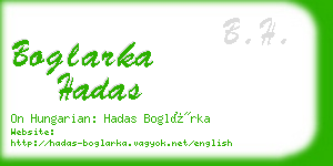 boglarka hadas business card
